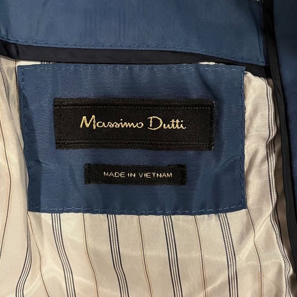 Navy collarless jacket Massimo Dutti - Picture 4 of 6